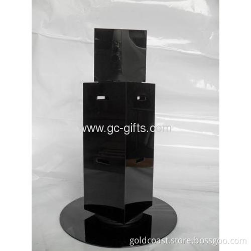 Black Rotatable Battery Display Stands 
